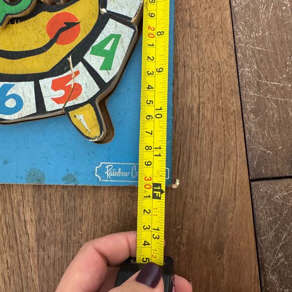 Rainbow Crafts 1950s Wood Resin Children's Puzzles Clock Clown Dog Cat READ‎ - Picture 9 of 9